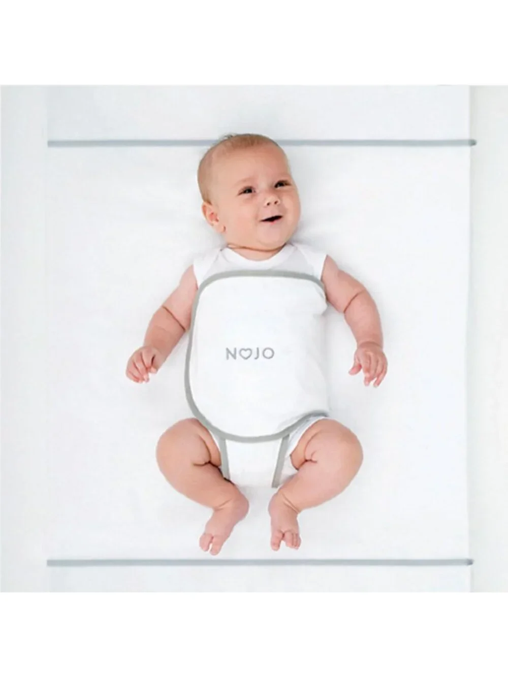 Cozy Safe Sleep Swaddle Blanket for Newborns & Infants - Anti-Rollover, White